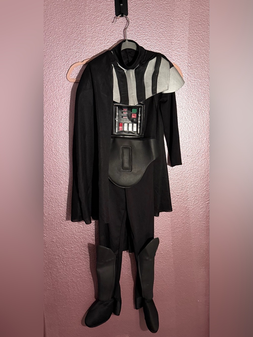 Kids Black Darth Vader Costume with Chest Control Panel